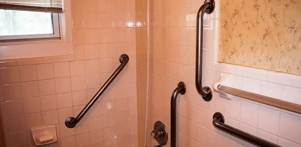 Shower grab bar installation for bathroom safety and accessibility in Louisville, KY