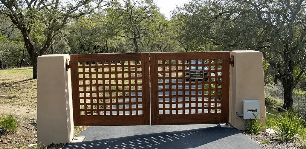 Driveway gate installation for a residential property in Louisville, KY