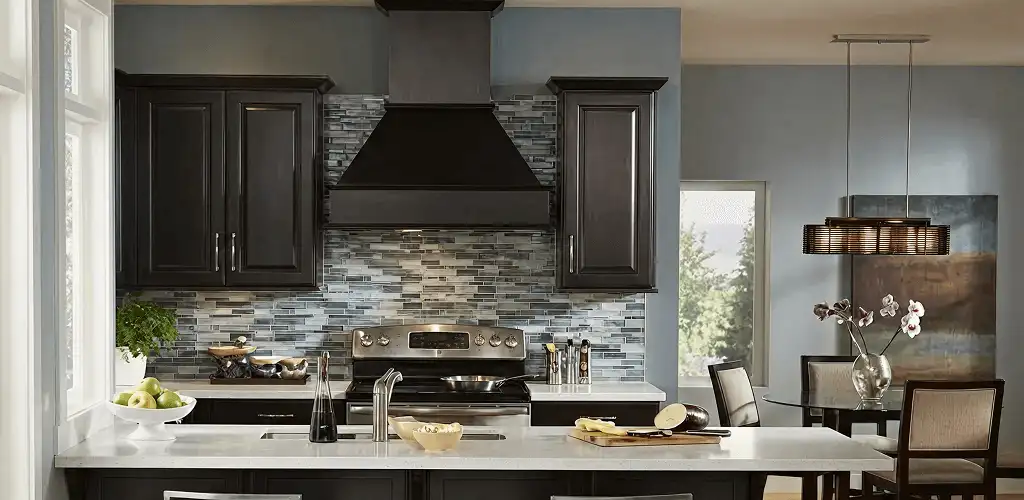 Kitchen cabinet painting and refinishing in a modern kitchen in Louisville, KY